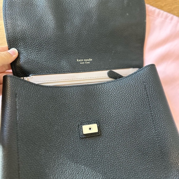 BOGO Kate Spade Black Leather Backpack - Picture 4 of 9